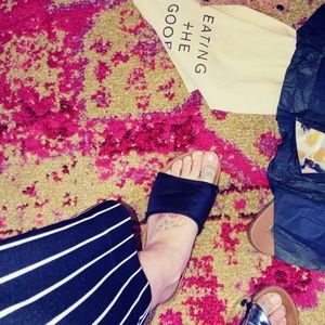 eating the goober new sandals new